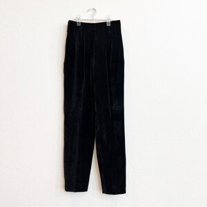 Piazza Sempione Women's Velvet Tapered Pants Trousers Chocolate Brown IT44 US8